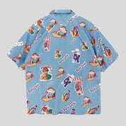 Cartoon Print Shirt Shirt