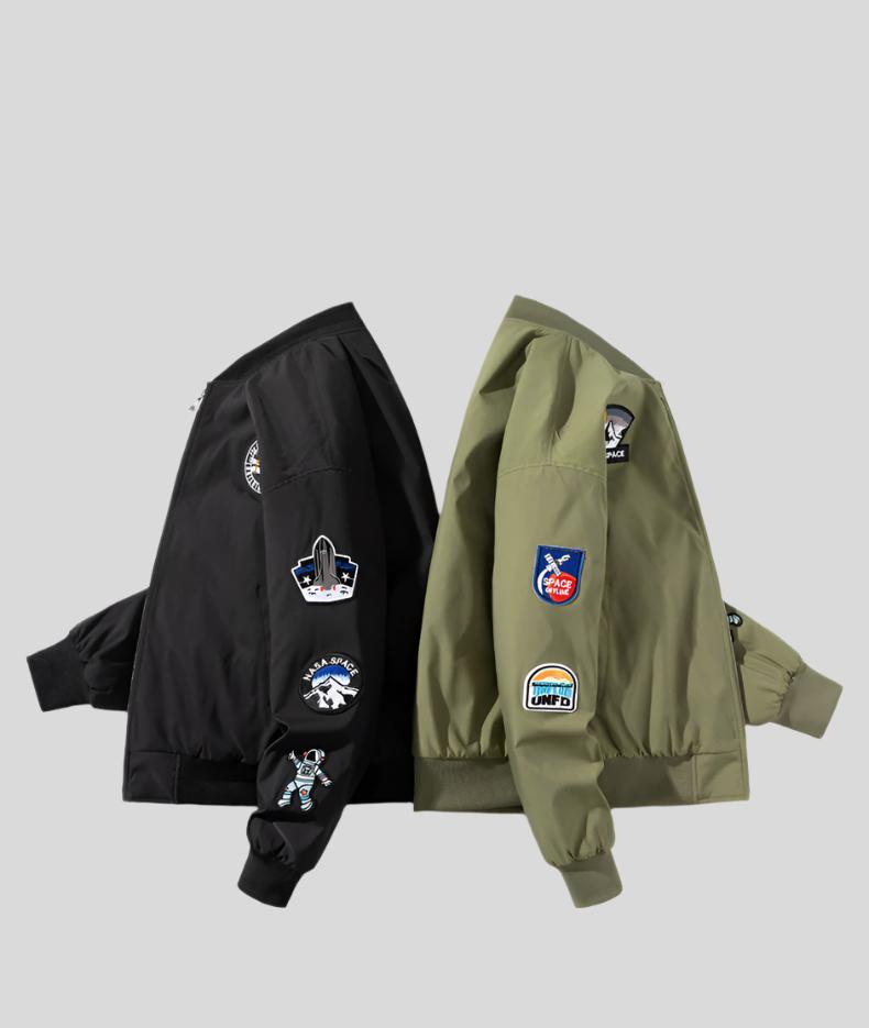 SHON Patch Baseball Jacket