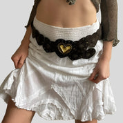 Brown Leather Belt – Sun & Moon Buckle
