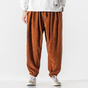 Corduroy-Panel Sweatpants