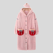 Open Onesie with Animal Embroidery