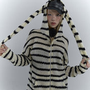 RI Bunny-Ear Stripe Knit