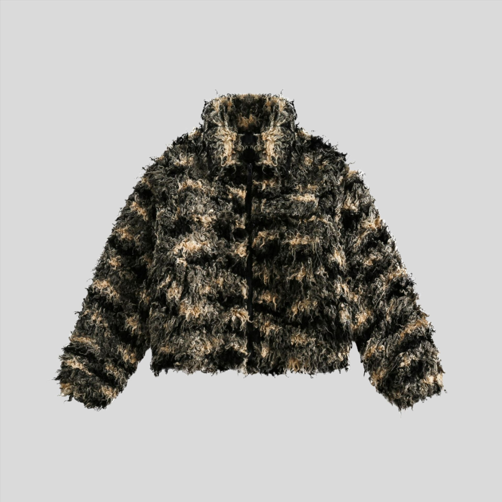AMM Short Patchwork Fur Coat