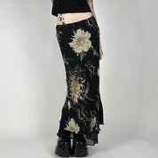 YP Vintage White-Flower Skirt