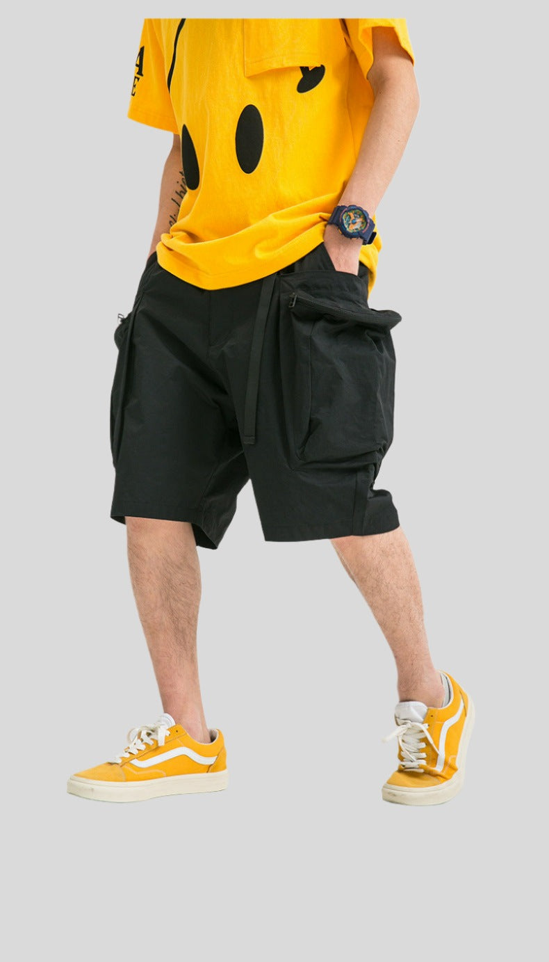 Wide-Pocket Cargo Shorts