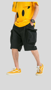 Wide-Pocket Cargo Shorts
