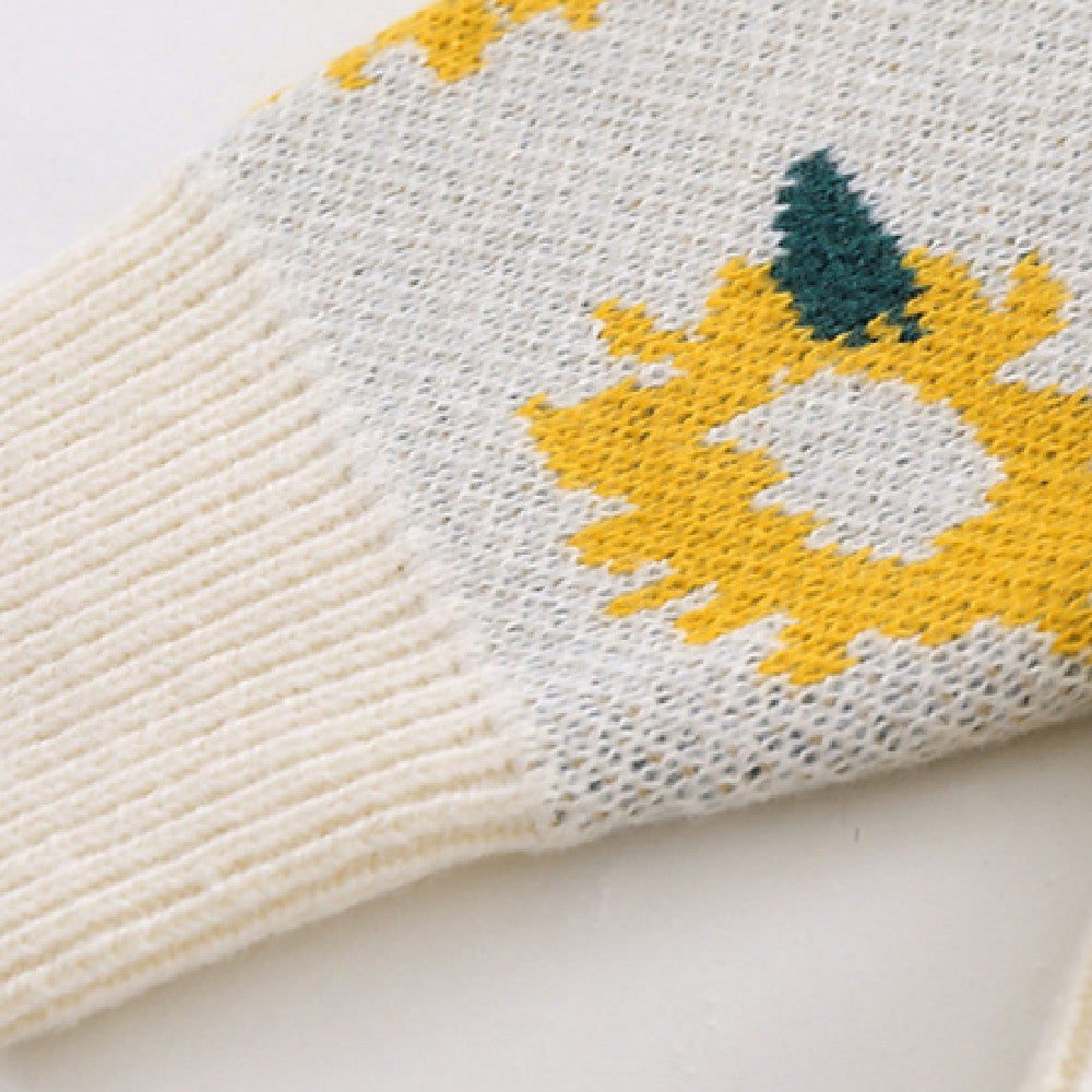 Sunflower Black-White Knit