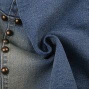 PIT Studded Tie Denim Tank