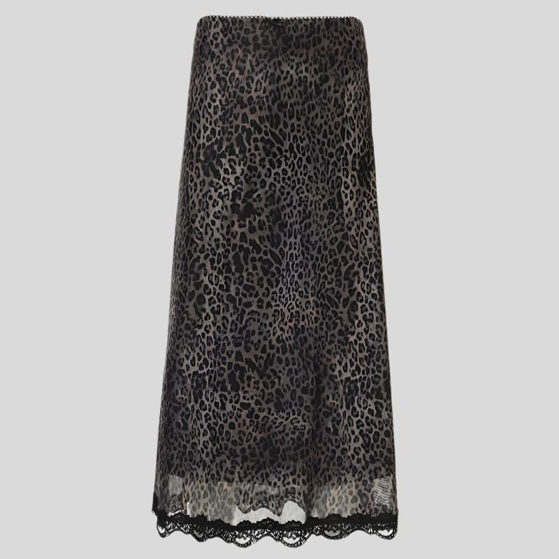 Dan Leopard Maxi Skirt