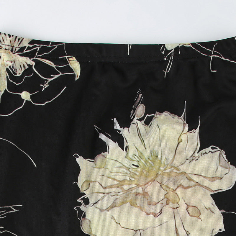 YP Vintage White-Flower Skirt