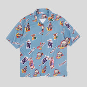 Cartoon Print Shirt Shirt
