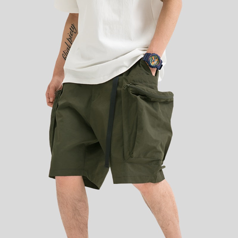 Wide-Pocket Cargo Shorts