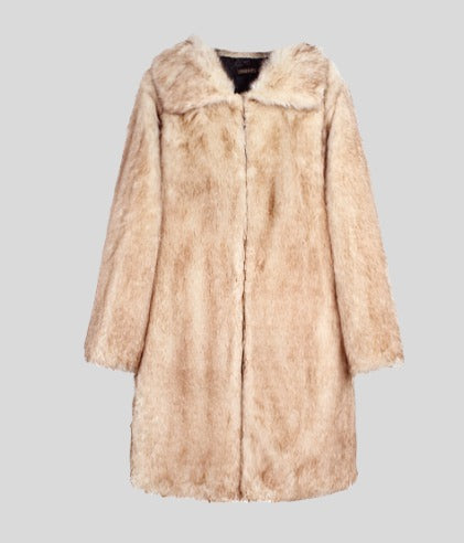 FIFI Multicolor Long Fur Coat