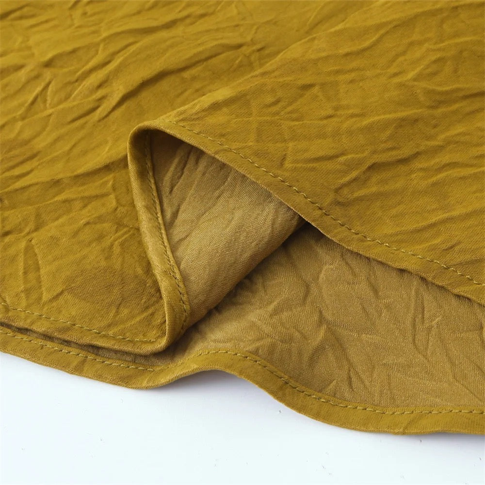 HOK Mustard Satin Dress