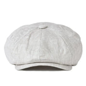Herringbone Linen Cap