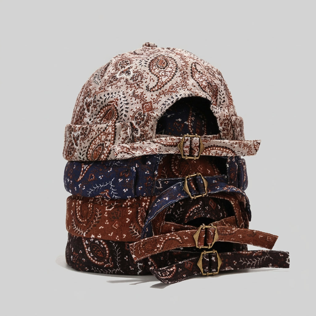 Paisley Print Docker Cap