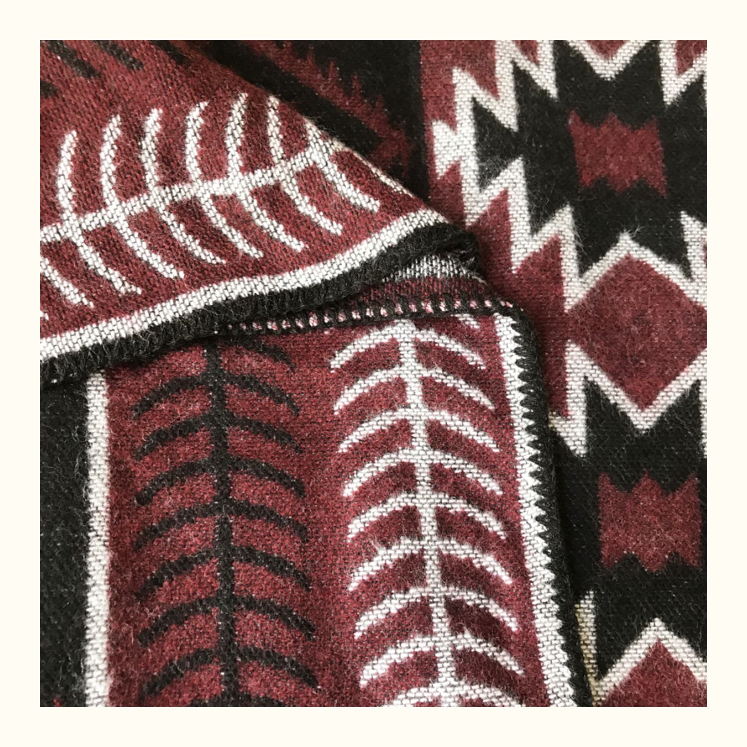 SNOW Textured Knit Warming Poncho