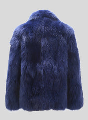 SO Blue Fur Coat