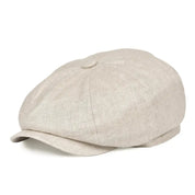 Herringbone Linen Cap