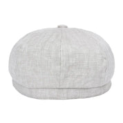 Herringbone Linen Cap