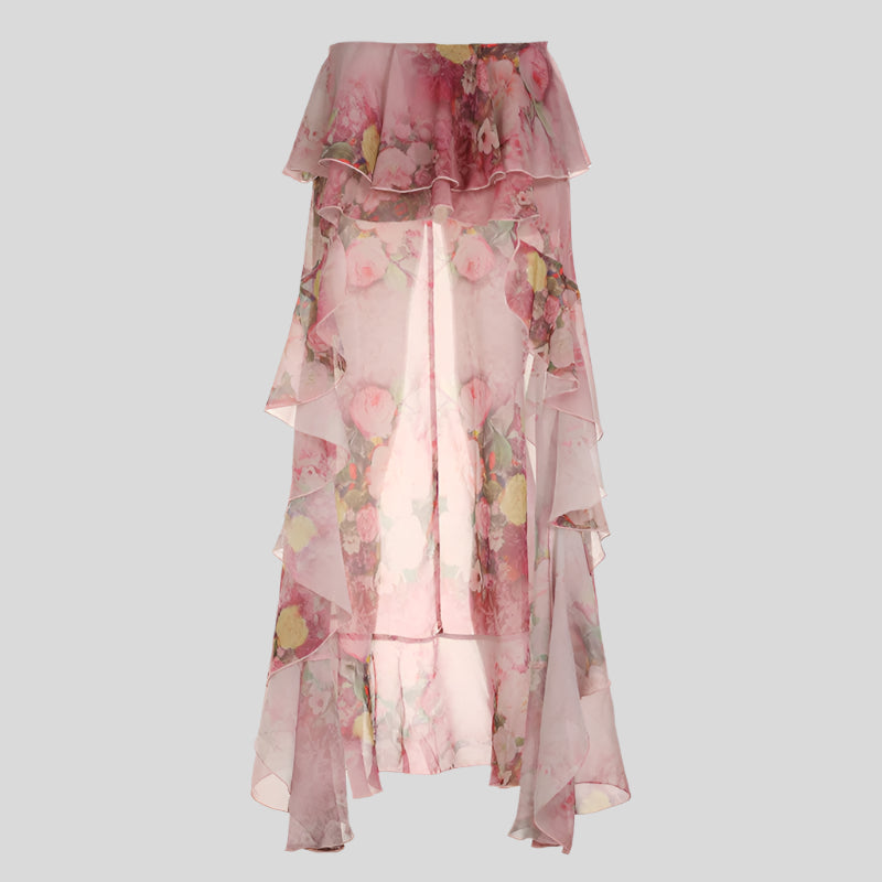 SIS Pink Tiered Skirt