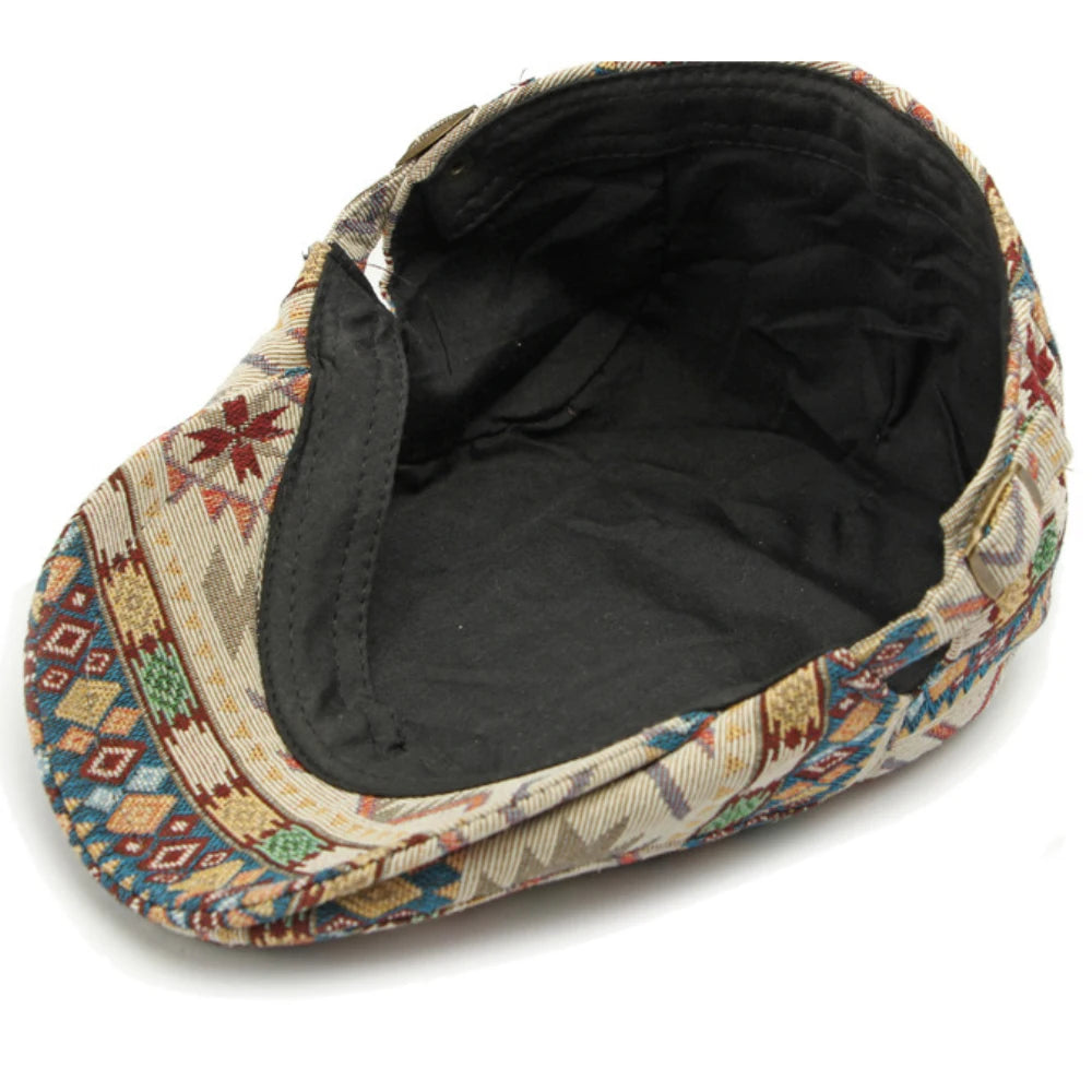 The Elan Hat – Jacquard Flat Beret