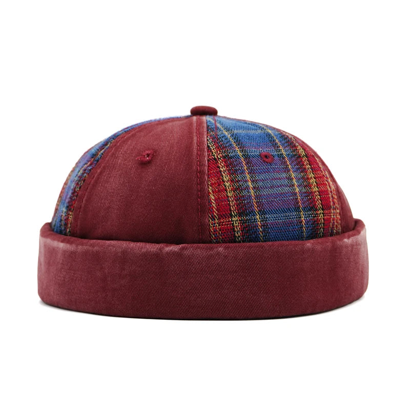 Plaid Patchwork Docker Cap