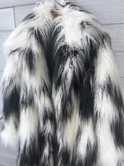 Colorful fur coat - star