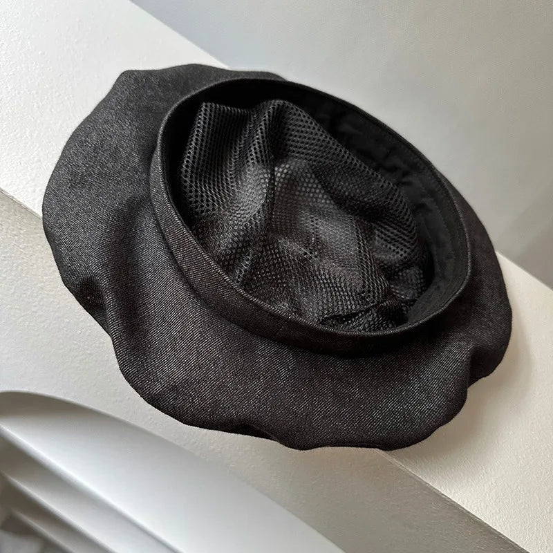 The Liora Hat – Linen Beret