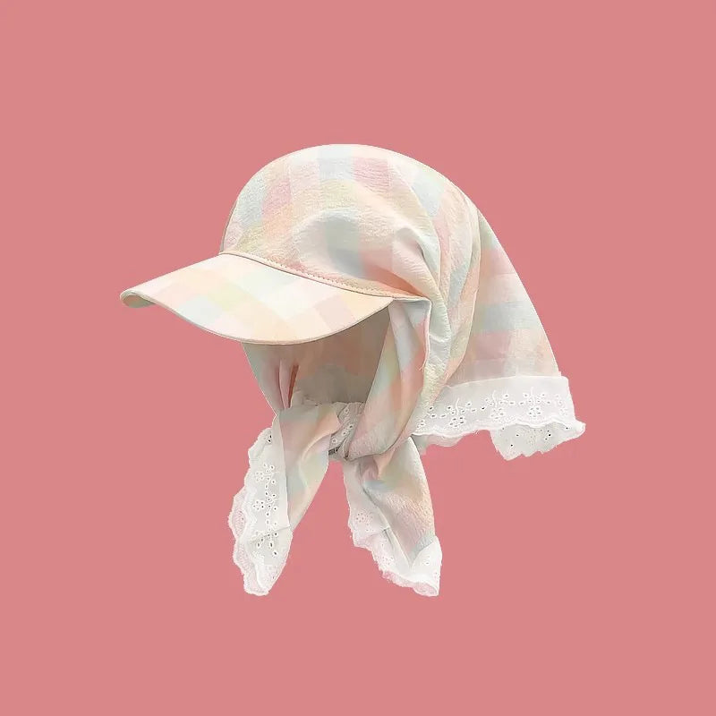 Vintage style baseball cap with bandana