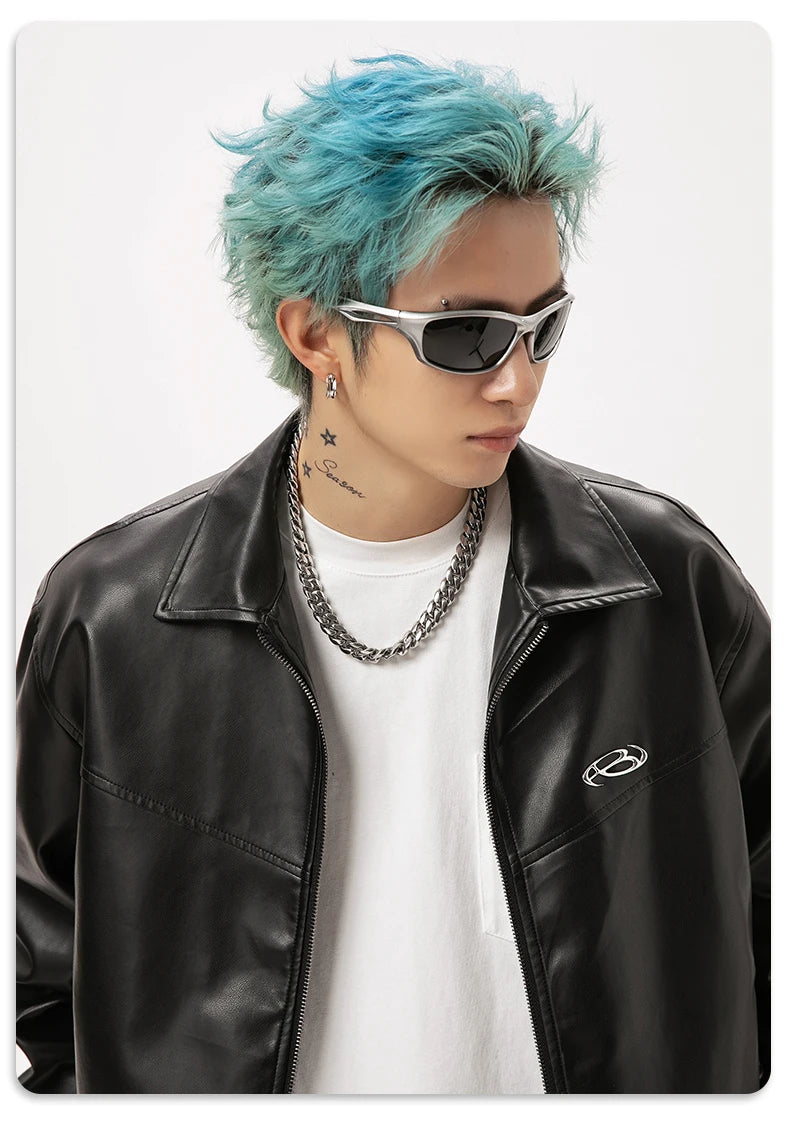 DID Classic Black Leather Jacket