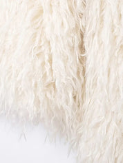 UO Short White Fur Coat