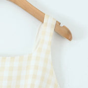 Yaela- Puffy plaid dress
