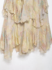 Classic Colorful Fringed Skirt