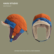 Retro Patchwork Bomber Hat