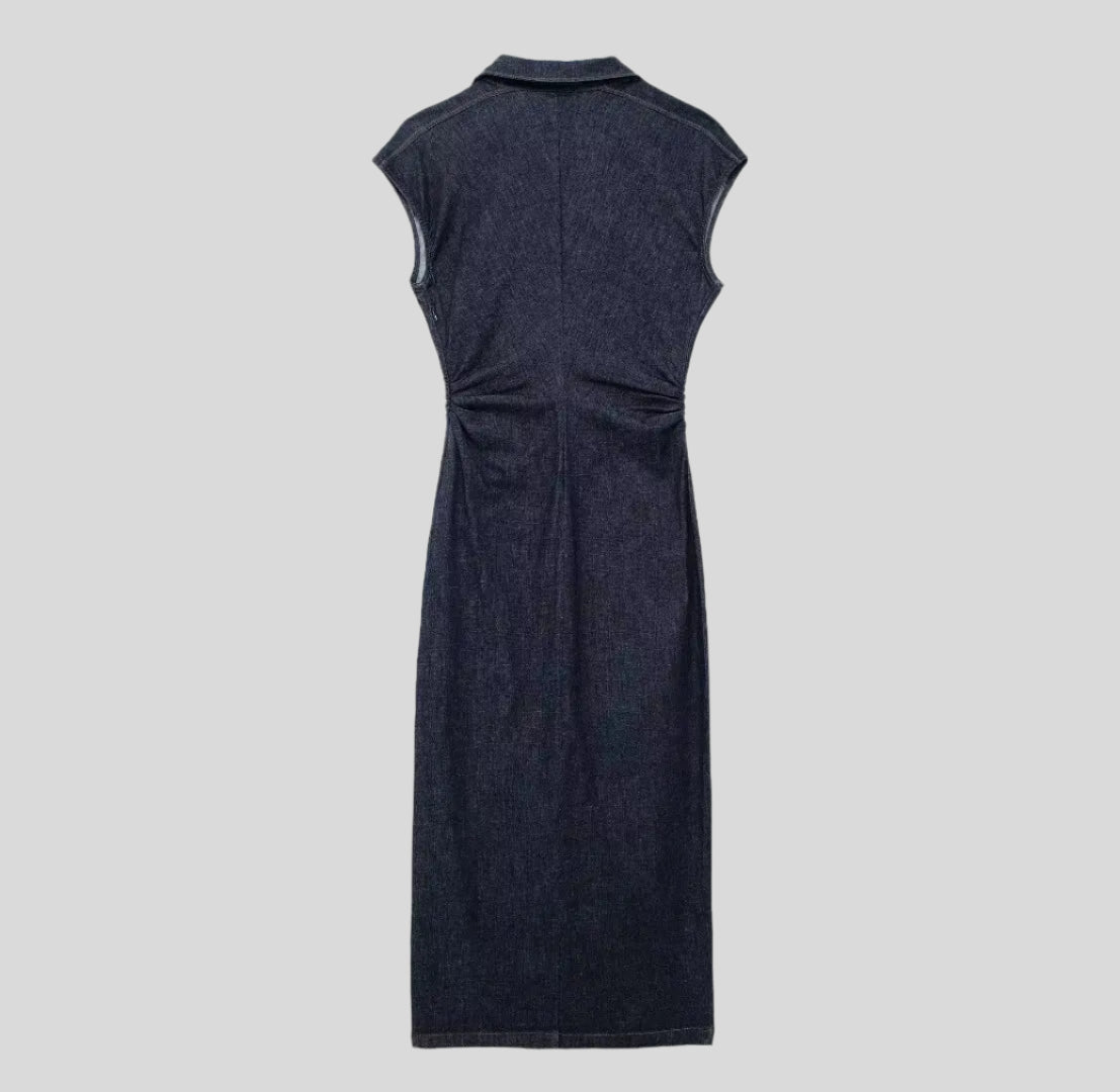 Jein Button Denim Dress