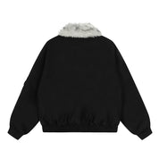 Fleece-Lined Cotton Winter Coat