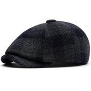 Vintage Plaid Beret Hat