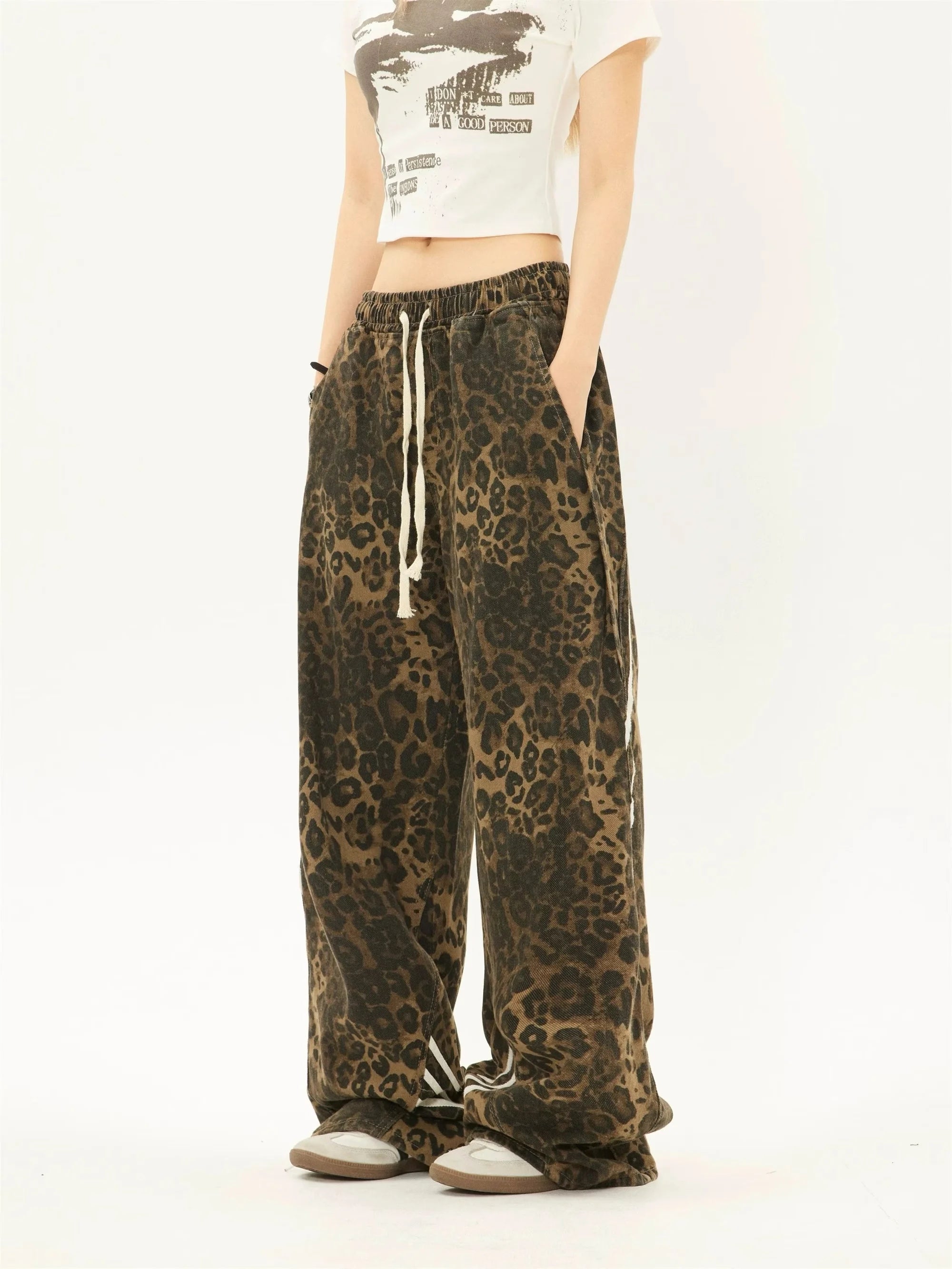 TH Low-Rise Leopard Pants