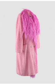 Pink Faux Fur Coat