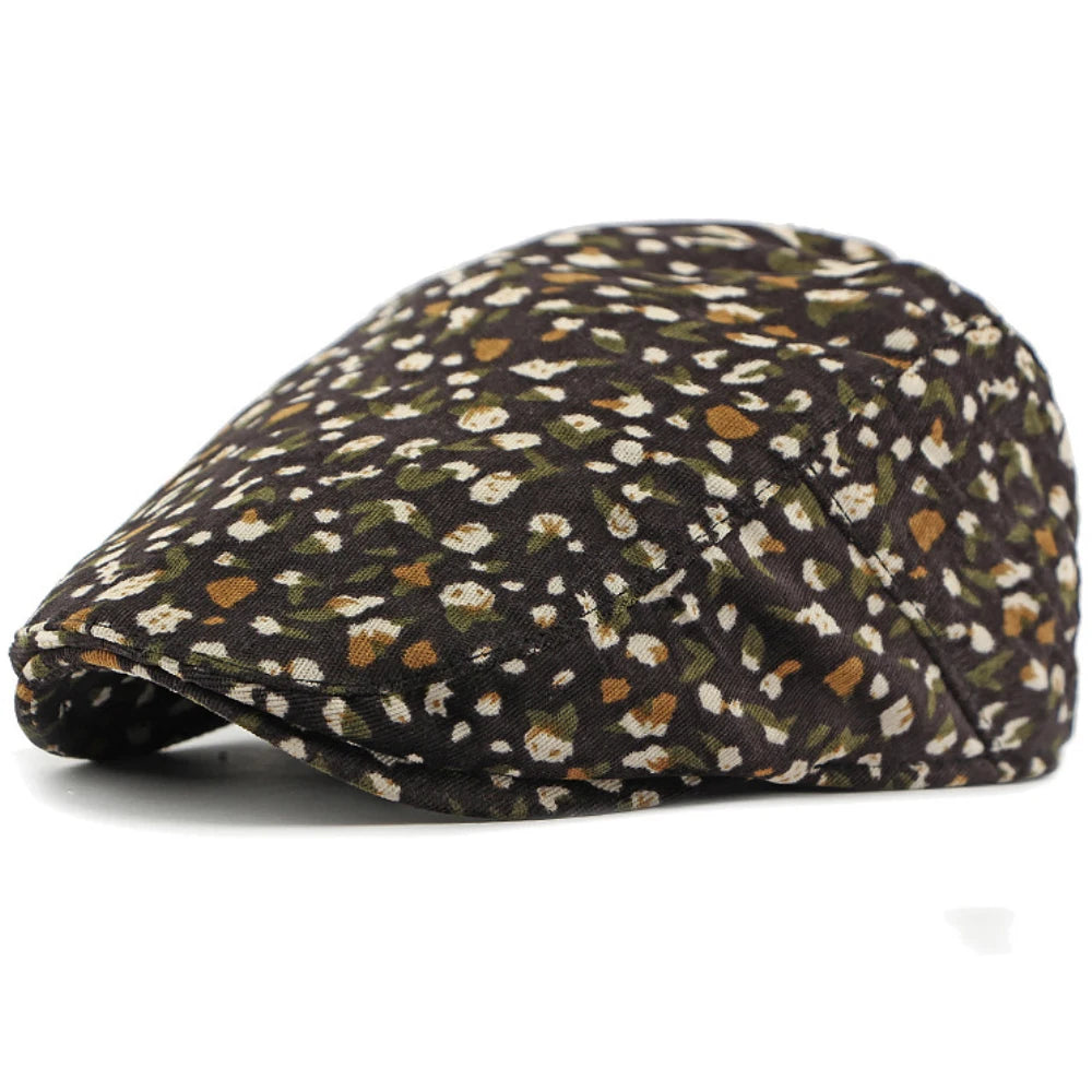 The Flora Hat – Retro Floral Beret