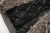 MOON Warm Fur Jacket with Buckle