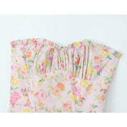 Yamit - Floral strapless maxi dress
