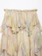Classic Colorful Fringed Skirt