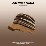Striped Knit Bucket Hat