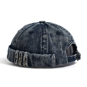 Washed Denim Docker Cap