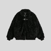 MOON Warm Fur Jacket with Buckle