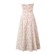 Yamit - Floral strapless maxi dress