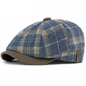 Vintage Plaid Beret Hat