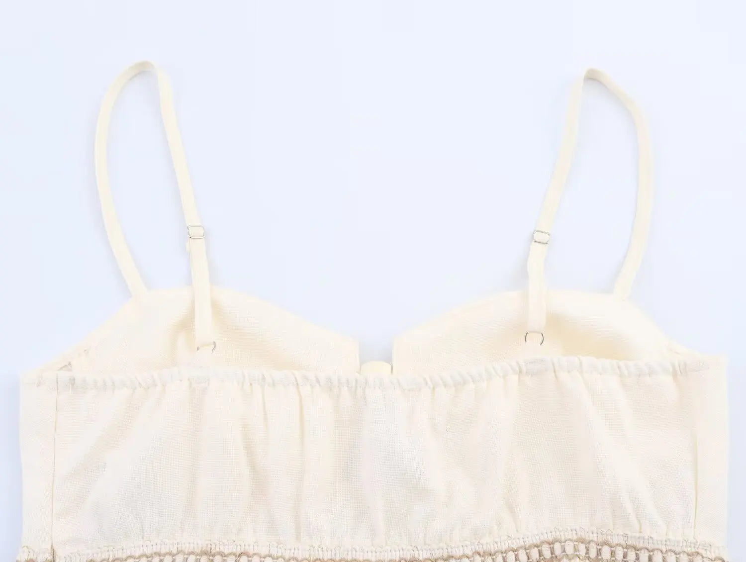 Shanti- White Top and Skirt Set with Fringes